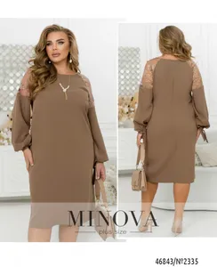 Платье 2335-бежевый Minova
