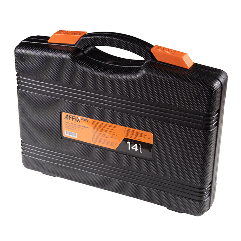 AFFIX (AF12020010C) Манометр для измерения давления масла, 0-10 бар, комплект адаптеров