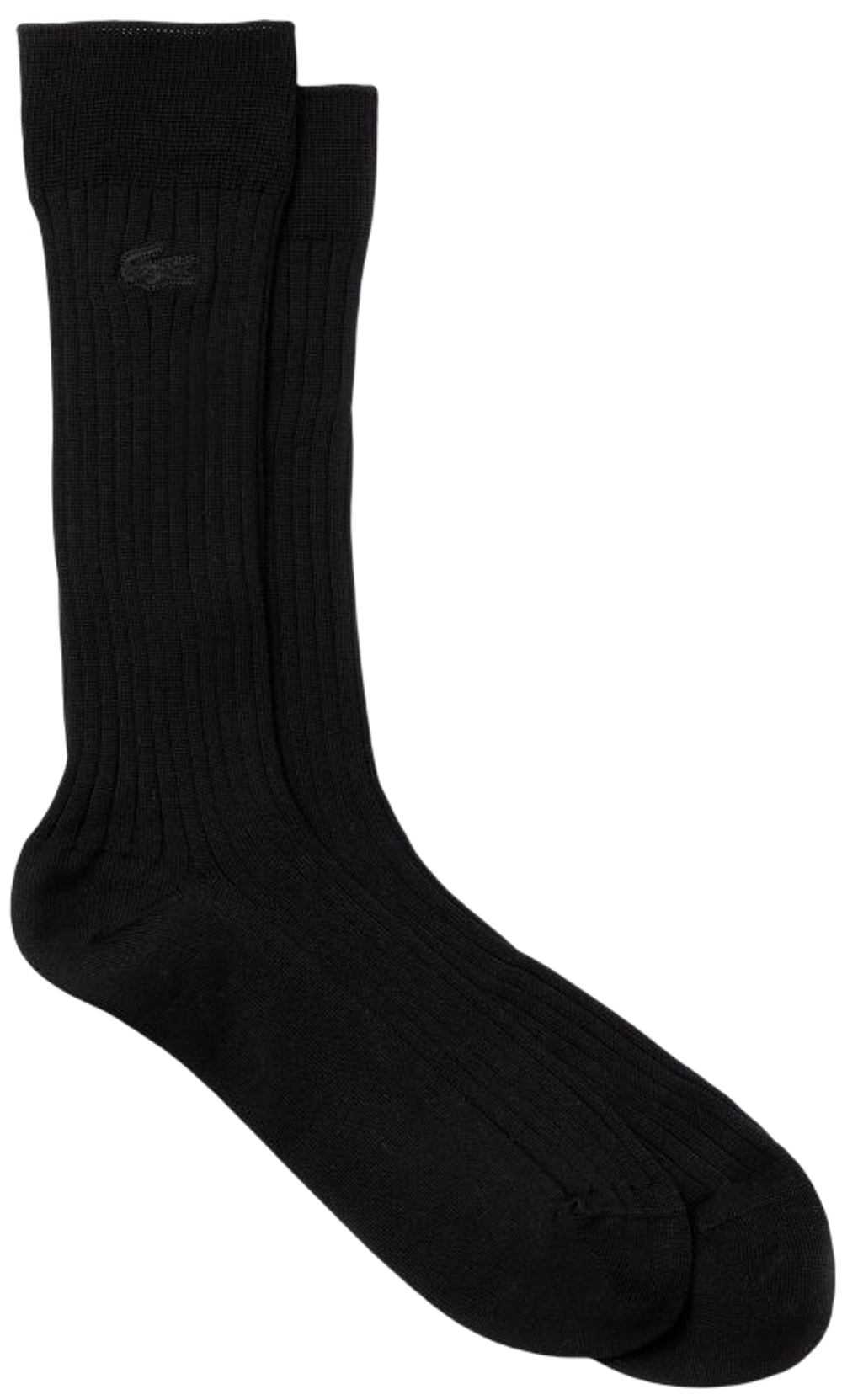 Теннисные носки Lacoste Men's Ribbed Cotton Blend Socks 1P - черный