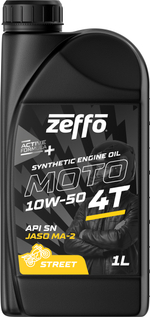 Синтетическое моторное масло MOTO 4T Street SN 10W-50