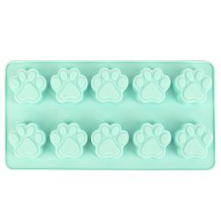 Форма для льда и шоколада "Лапки" 21,5х11х1,6см (силикон) (без упаковки)