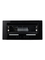 Вытяжка кухонная LedyDC-60GT (BLACK) черный, D150мм,1100м3/ч, полновстраиваемая, ИНВЕРТОРНЫЙ Мотор 110Ватт (Энергетическая эфф-ть класс А+), стекло 60см, сенсорное управление + управление жестами (MACBI)
