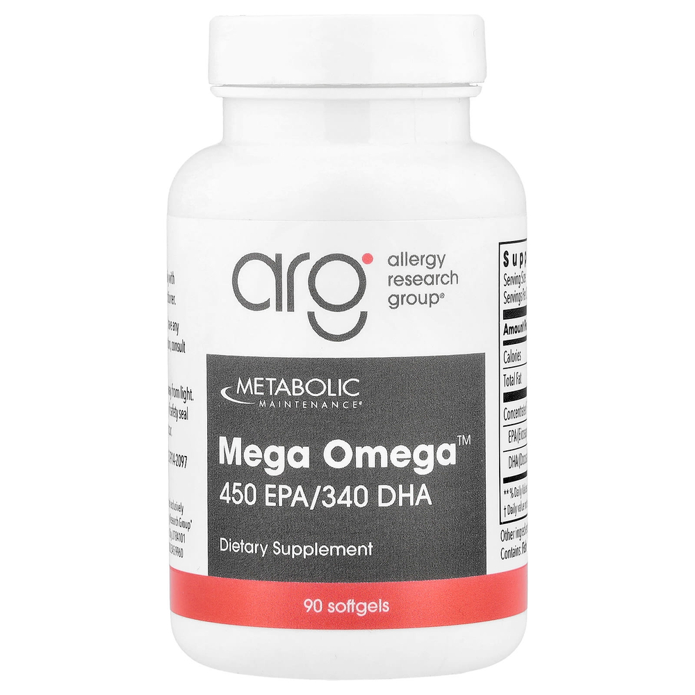 Metabolic Maintenance, Mega Omega™, 90 капсул (1000 мг в 1 капсуле)