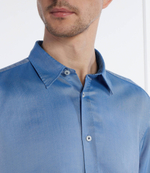 Рубашка S-LIAM BOSS BLACK - голубой(50513378)