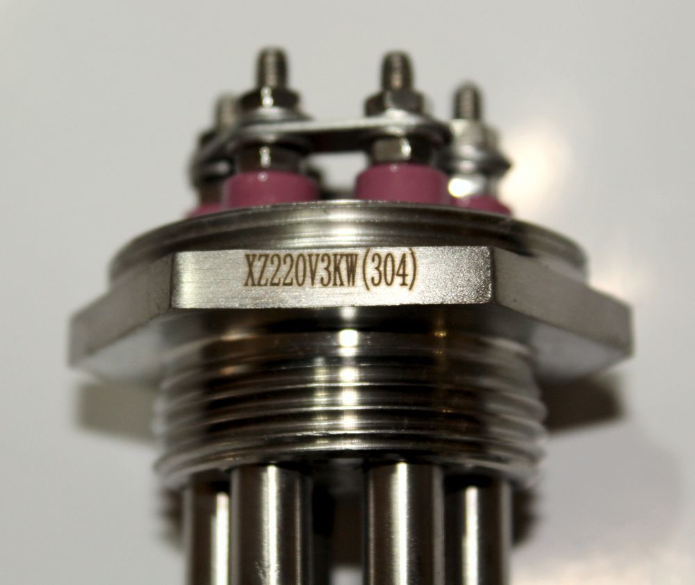 ТЭН нагревательный, 3кВт, DN32 (40 мм), (нержавейка), 1шт