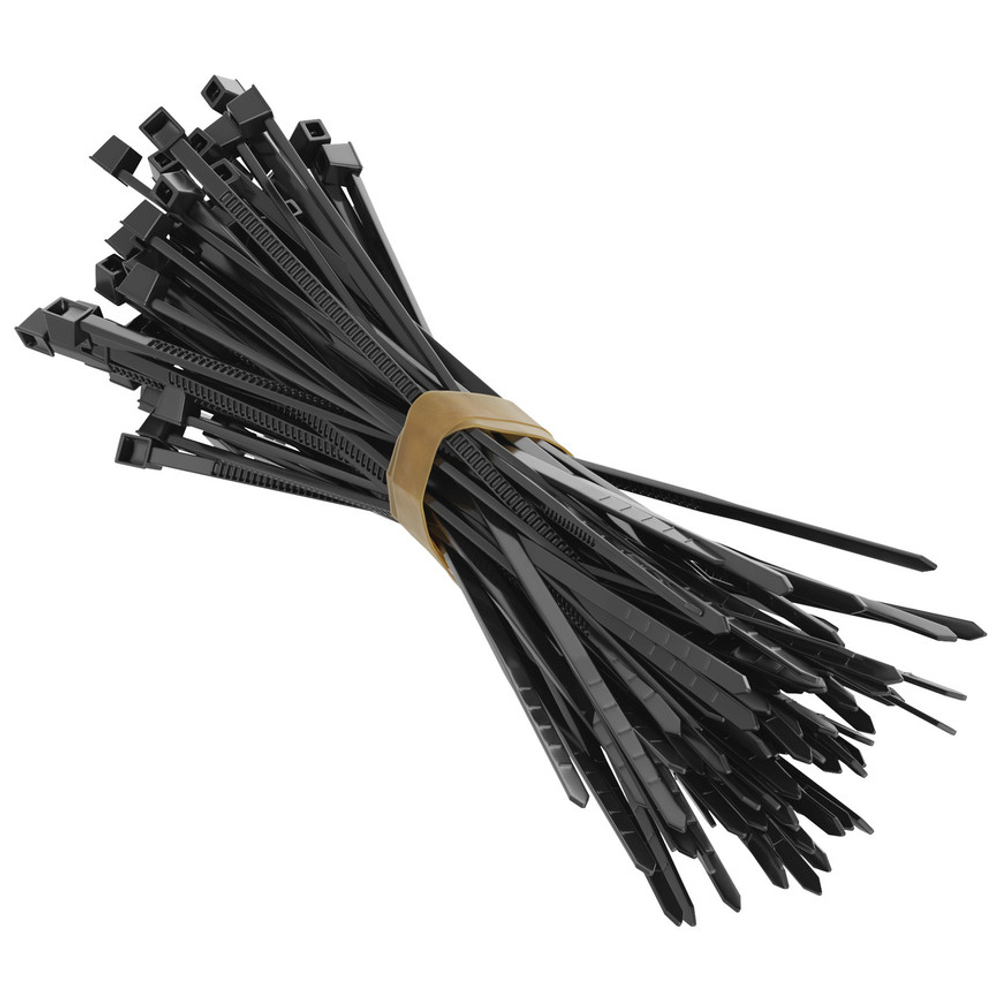 Zip Tie (100mm Length, Black) - 100 Pack
