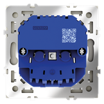 Розетка встраиваемая VOLTUM S70 с заземлением и защитными шторками, 16А, с USB, A+С, (сталь)