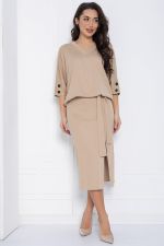 Платье Вэнсдей (бежевое) П12577-4 LT Collection