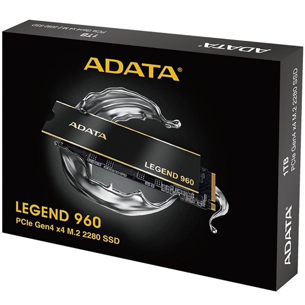 Жесткий диск SSD M.2 2Tb ADATA Legend 960, 7400/6800MBs, 630000 IOPS, TLC 3D NAND, 2280, PCI-E 4.0 x4 (ALEG-960-2TCS)