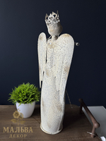 Декор "Ангел" кремовый антик 14x8xH38,5 см