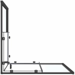 Душевой уголок Good Door Lite 80х80 ЛТ00025 стекло прозрачное/профиль черный матовый