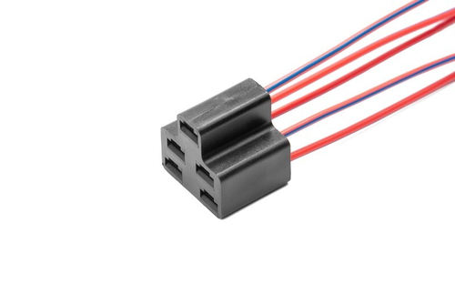 Разъем 09-012651-00  5-ти контактный гнездовой 6,3 переключателя скорости вентилятора кондиционера Август, с проводами (CARGEN)