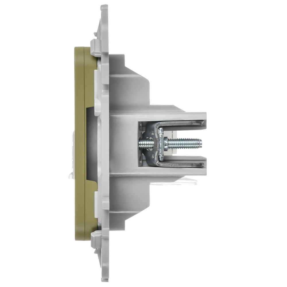 FLITE Розетка 2-местная компьютерная RJ45 категория 6 UTP РК6-2-0-ФлО оливковый IEK