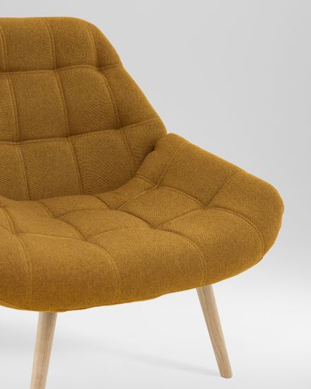 Кресло Олби Квадро горчичный