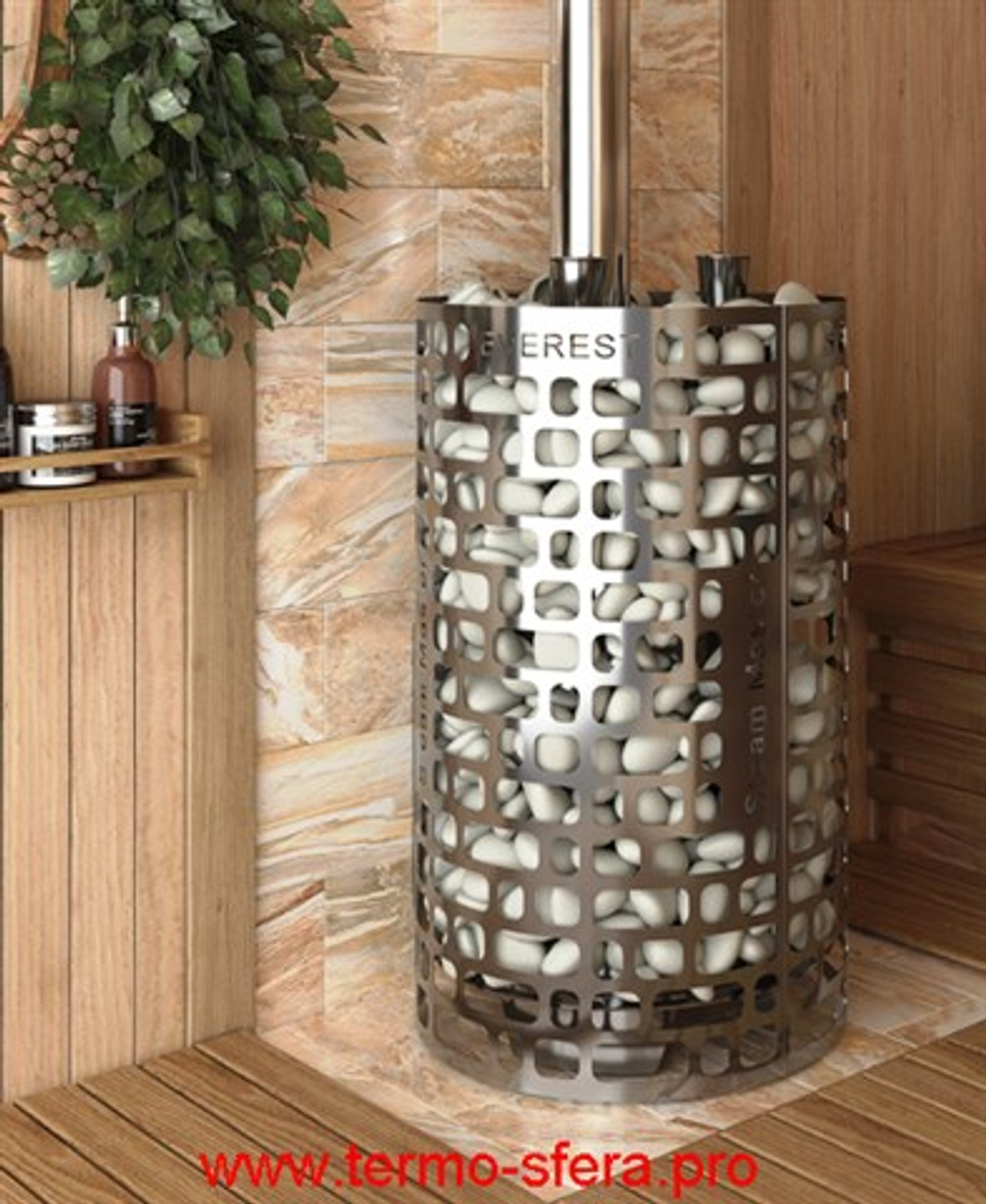 Печь для бани Эверест "Steam Master" 44 INOX (320M)