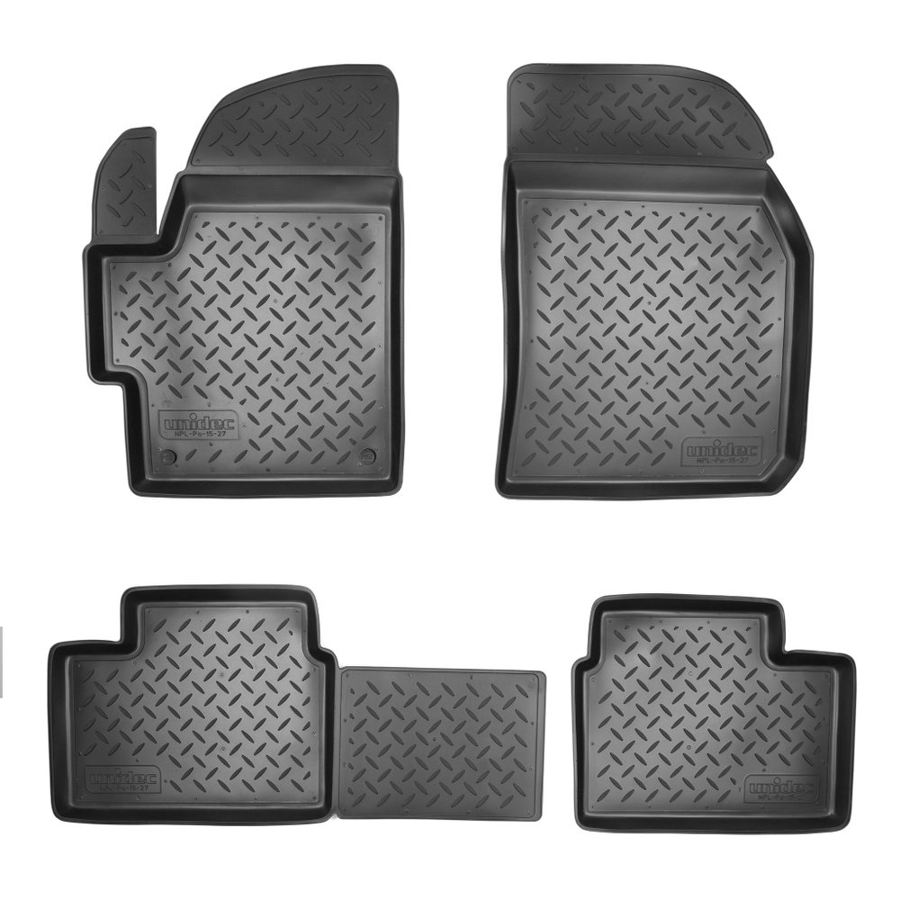 Ковры в салон Norplast/Unidec для Daewoo Matiz (2001-2005), Черный, арт.NPL-Po-15-27