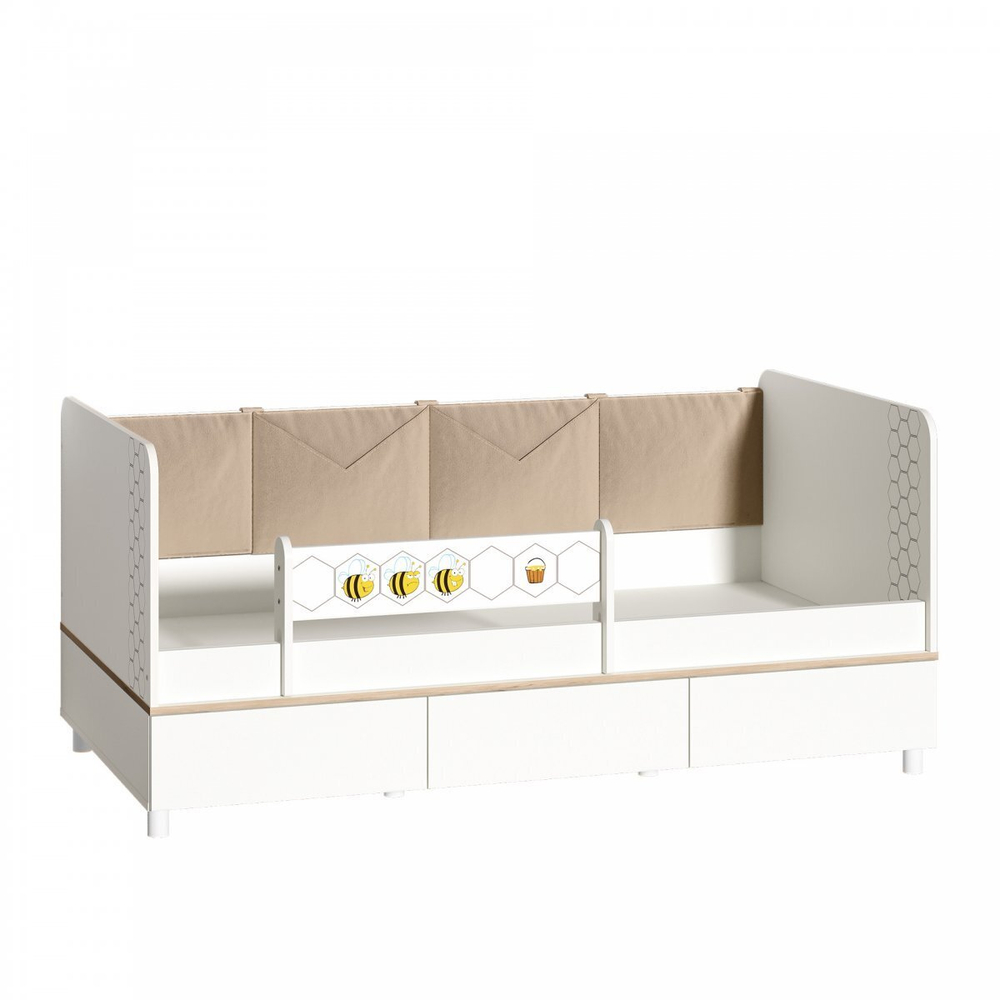 Кровать Эйп 11.40 белая шагрень