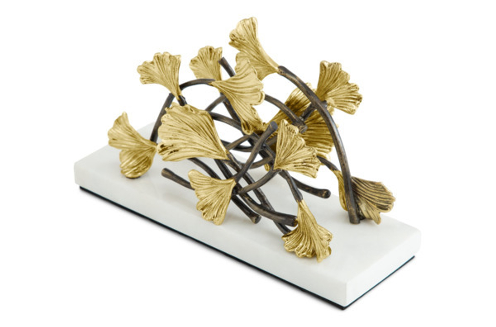 Салфетница 18х7х11см Michael Aram Листья гинкго