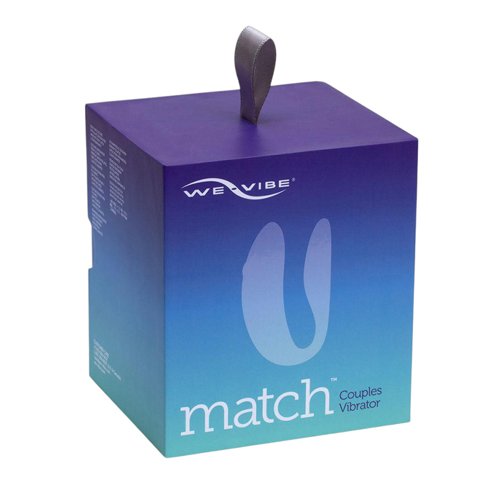 Голубой вибромассажер 7,7см для пар с пультом ДУ We-Vibe Match Couples Vibrator Blue SNATSG5