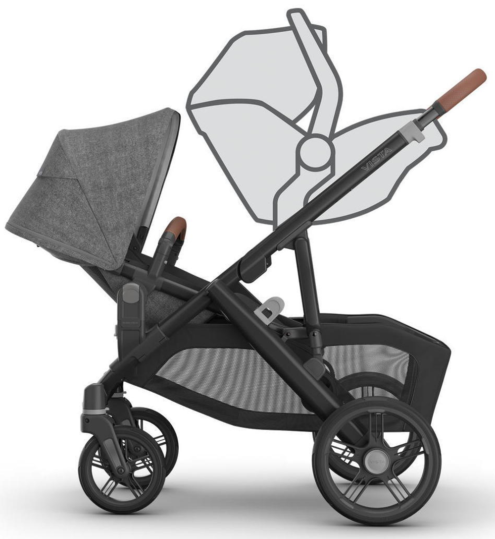 Коляска для погодок UPPAbaby Vista V3 2 в 1 (2 прогулочных блока и люлька) Greyson