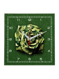 Часы настенные "Роза хаки"