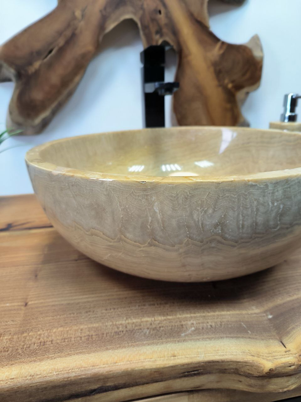 Раковина из оникса Bowl Sunset BO-65705 40*40*15 из натурального камня