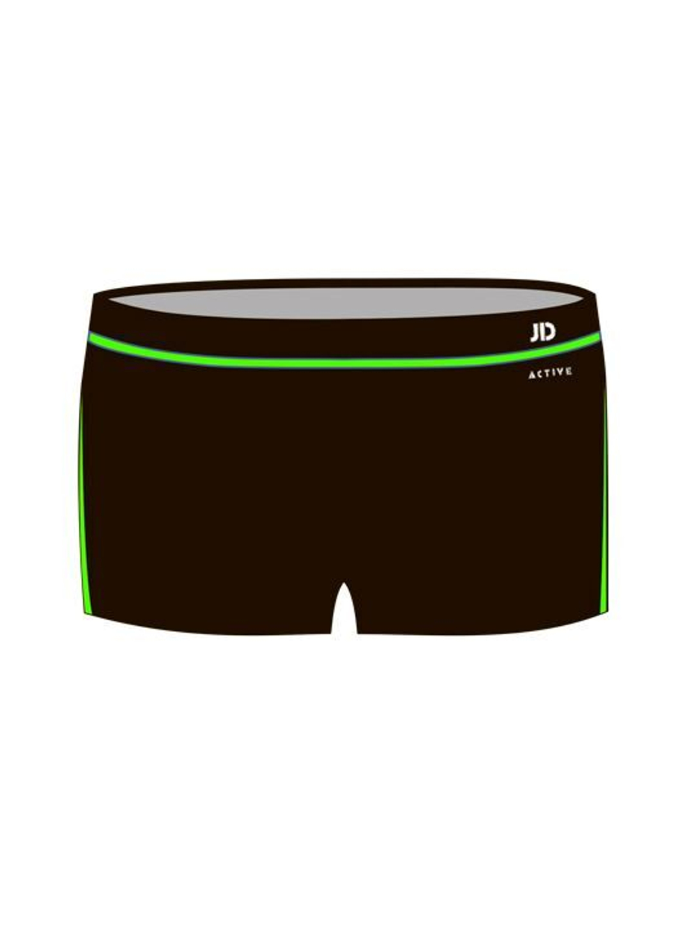 Мужские плавки-боксеры с контрастной полосой на поясе (Размер: L) (Цвет: темно-синий)