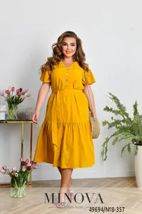 Платье 8-357-горчичный Minova
