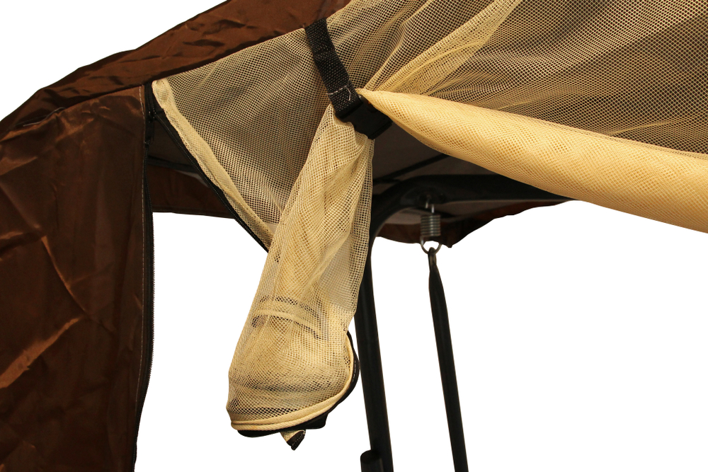 Чехол с моск. сеткой для качелей 1500х2200х1800 коричневый Родео,Турин,Новара,Наварра,Сиена,Секвойя,Вираж,Люкс-М,Пилот, Ривьера, София , арт.МСУ190-МТ004