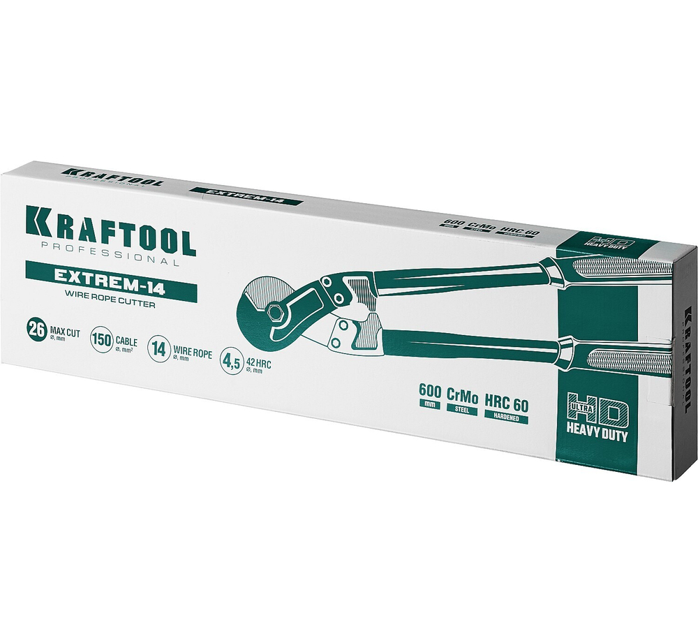 KRAFTOOL WR-800, 600 мм, Профессиональный тросорез (23339-60)