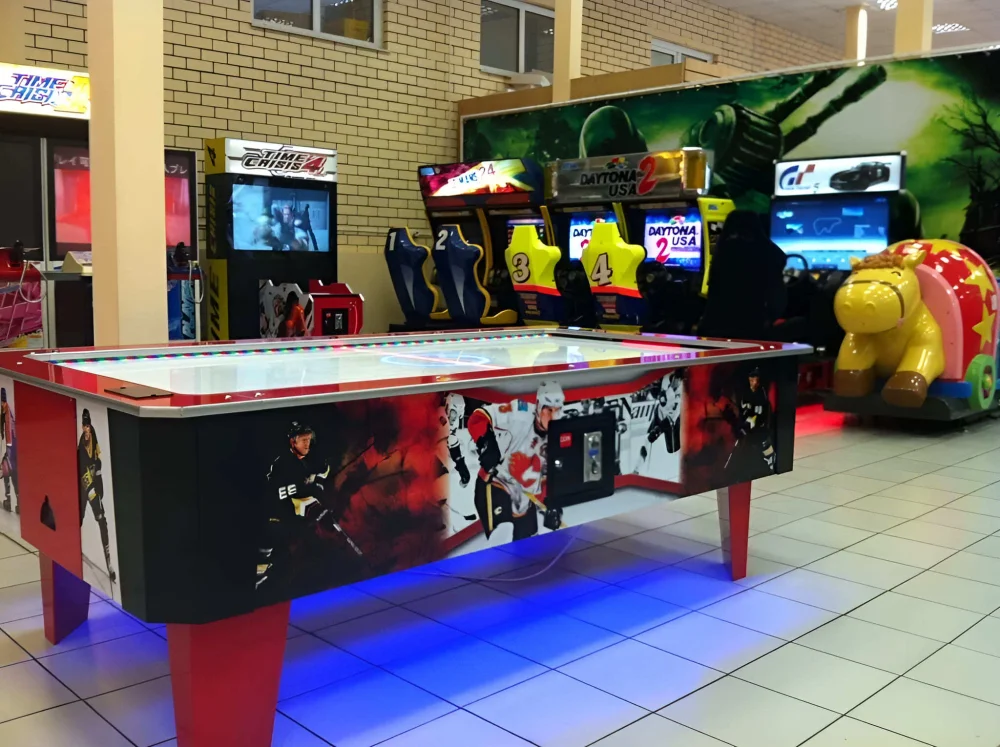 Аэрохоккей с подсветкой (220*120*75 см.)