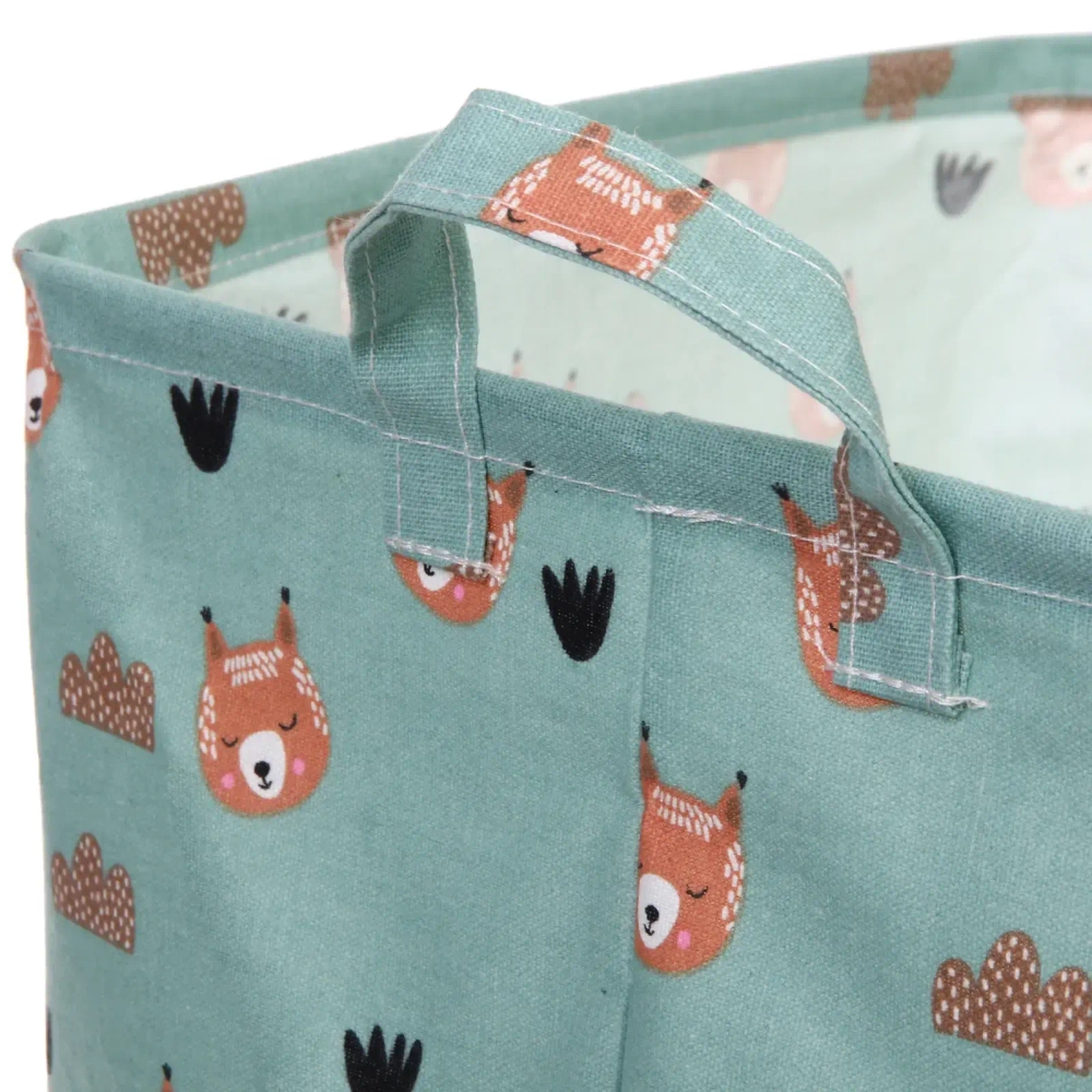 Корзина для хранения с ручками «ФРАТТИ БУМ», принт белочка, 33*33*33см (лейбл Селфи)