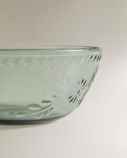 Zara Home миска из пластика, цвет зелёный, 15.6 см