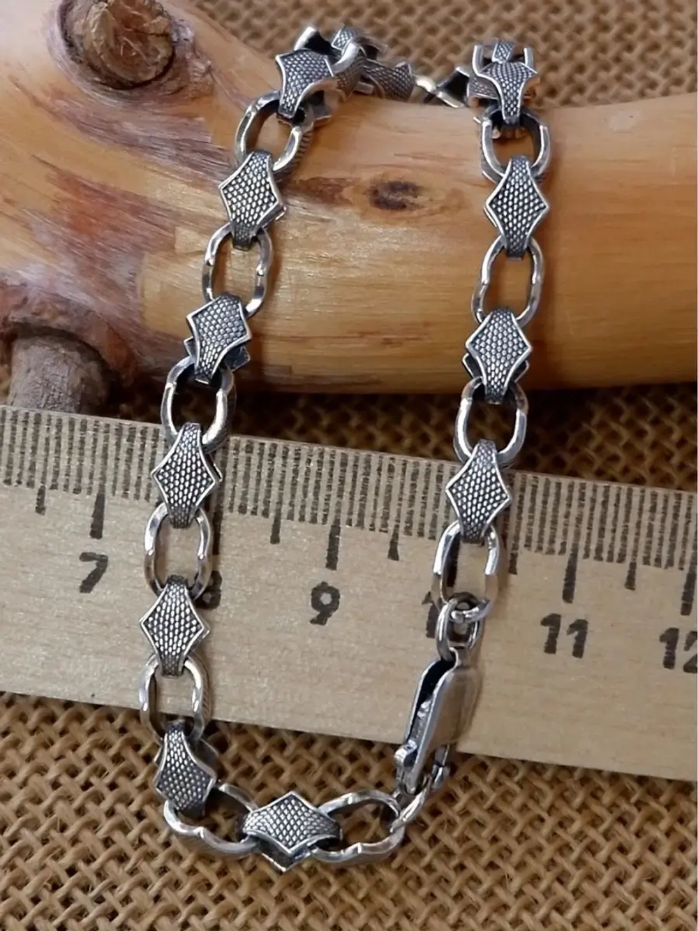 Браслет КОБРА из серебра 925 пробы