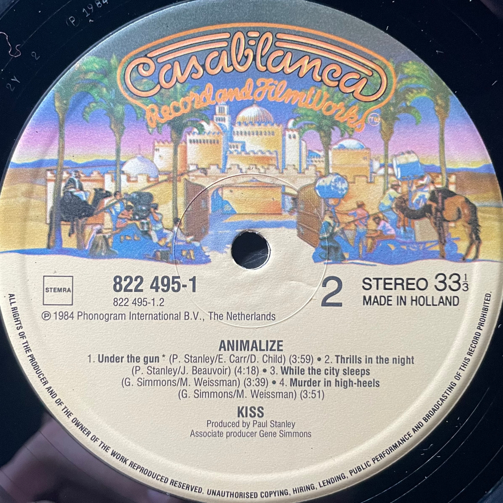 Kiss - Animalize (Голландия 1984г.)