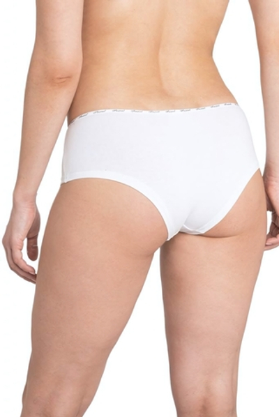 Трусы-шорты с узкой брендированной резинкой (Размер: XL) (Цвет: белый)