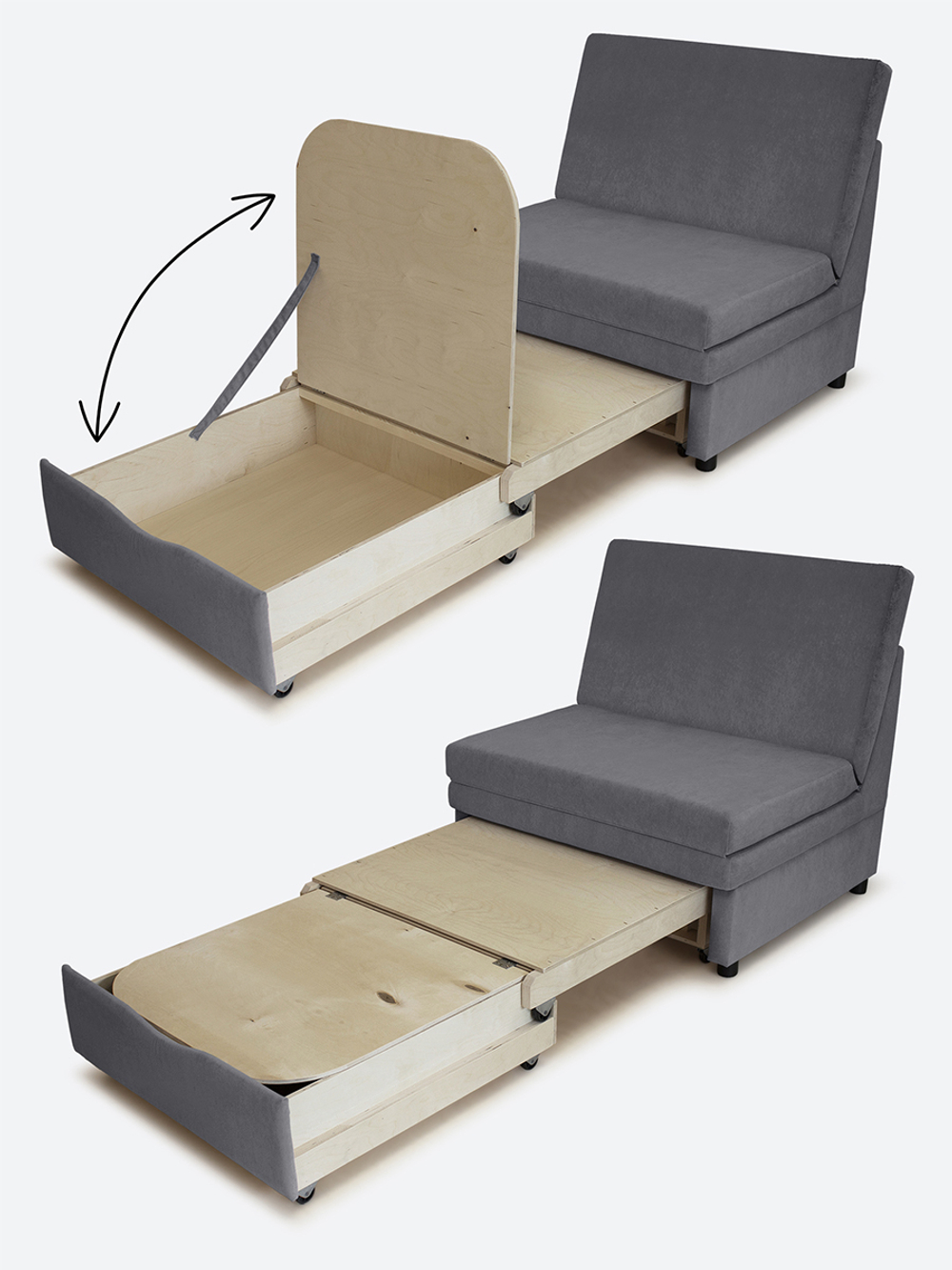 Кресло-кровать "Экономик" 90 см