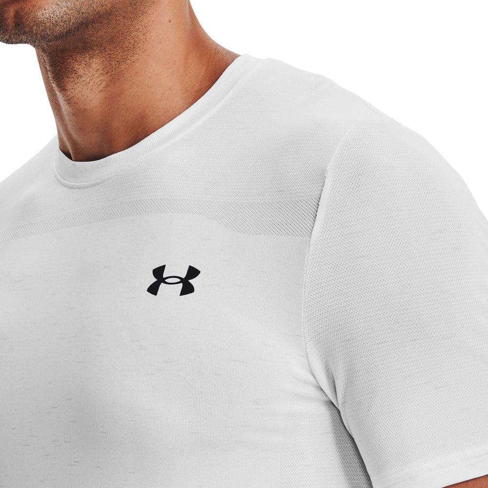Мужское теннисное поло Under Armour Seamless T-Shirt Men - White, Black