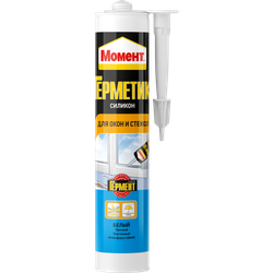 Герметик Момент 2048981 силиконовый для окон и стекол белый 280 мл NEW | Момент