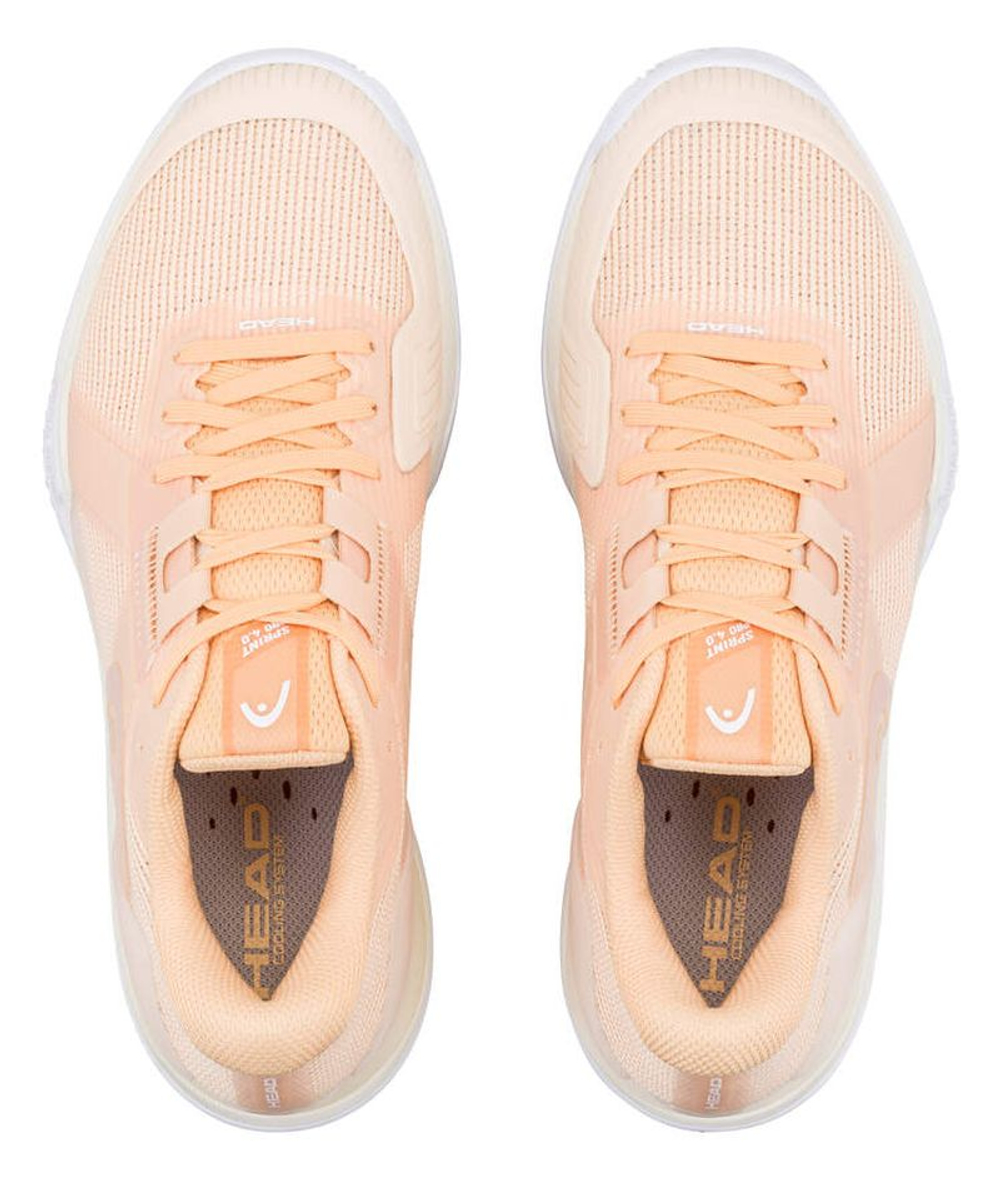 Женские теннисные кроссовки Head Sprint Pro 4.0 Clay - apricot/vanilla