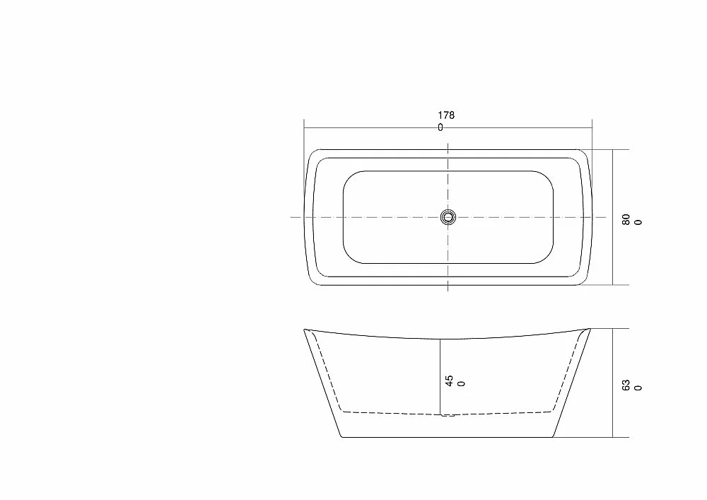 Ванна Aquatek Верса 178x80 AQ-4880 белая