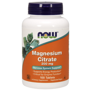 NOW Magnesium Citrate 200 мг 100 таблеток