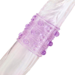 Рельефная силиконовая насадка на член (Цвет: разноцветный)