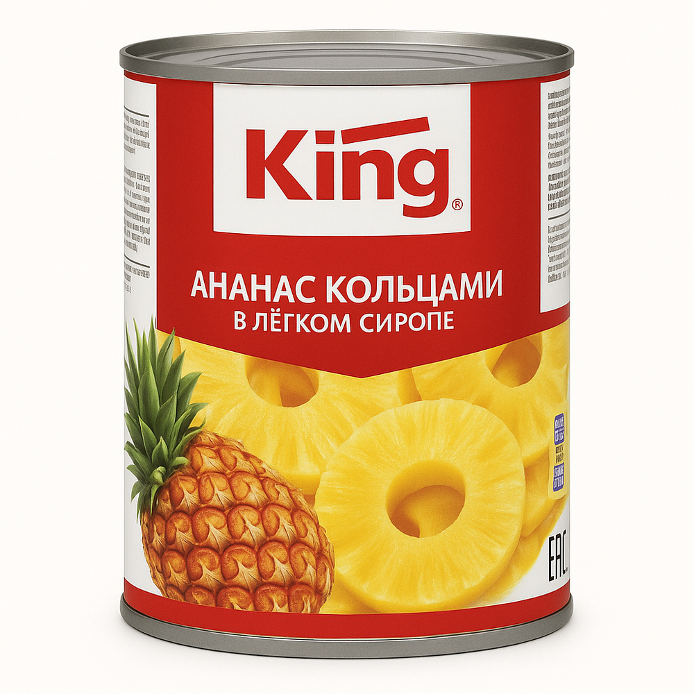 Ананас кольца King 850 мл