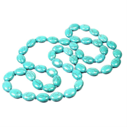 Бусы длинные бирюза асс.