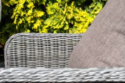 "Гляссе" диван трехместный из искусственного ротанга, цвет графит