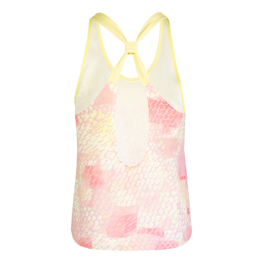 Женская теннисная майка BIDI BADU Waris Tech 2in1 Tank Top Women - Yellow, Pink