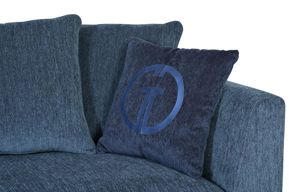 Диван трехместный Garda Decor Roberto синий ROBERTO-250-4K-Modena5055+7055