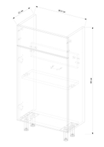 Тумба "Cleo 40" в комплекте с умывальником "COMO 40" (белый)