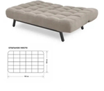 Акция!!!Набор мягкой мебели цвет серый диван+оттоманка+кресло+пуф